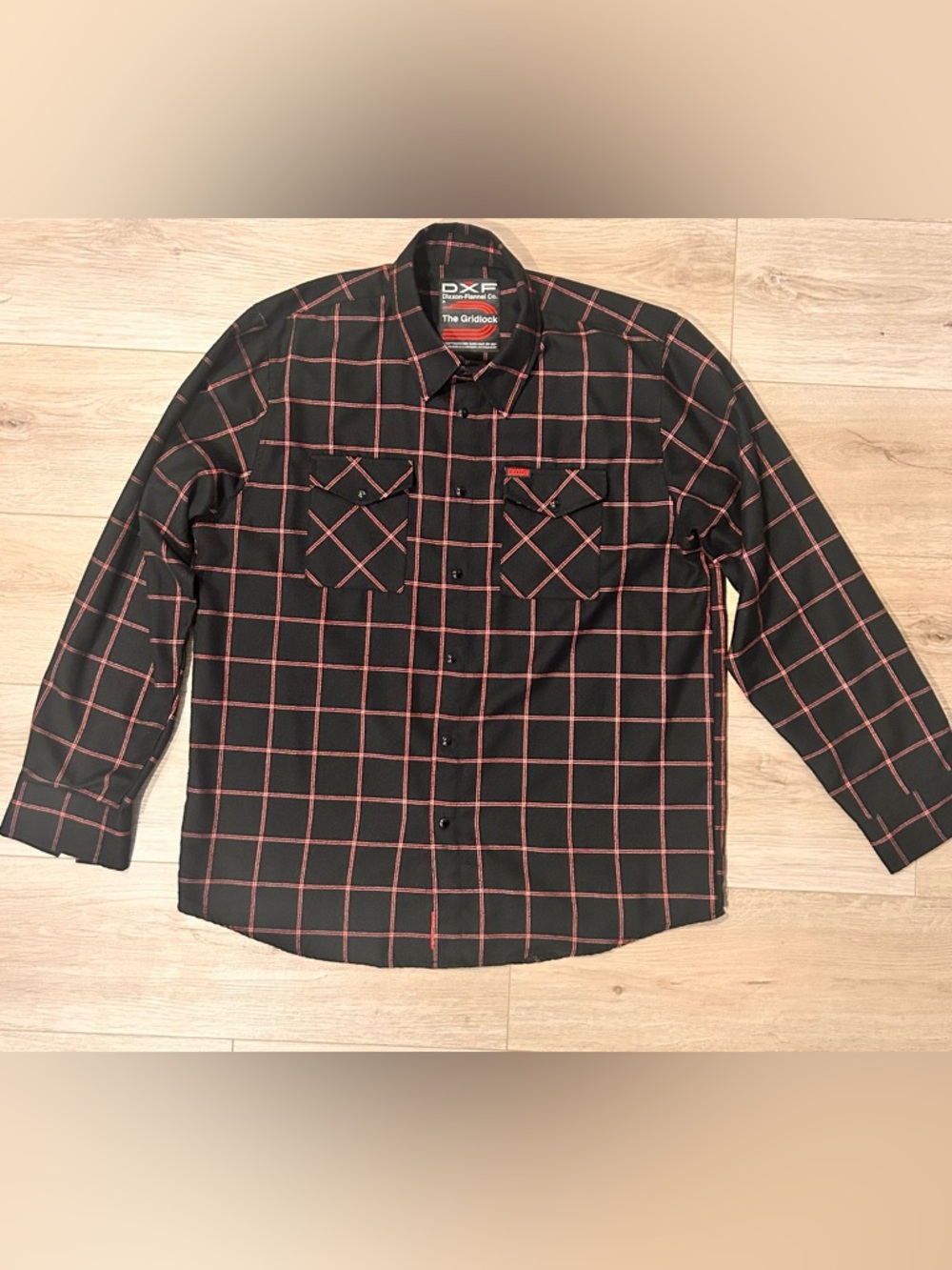 DIXXON Black & Red Plaid Button-Up Shirt